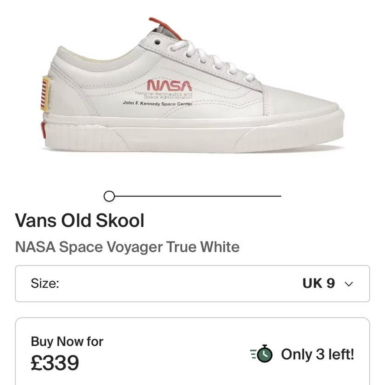 Nasa vans white triple old skool