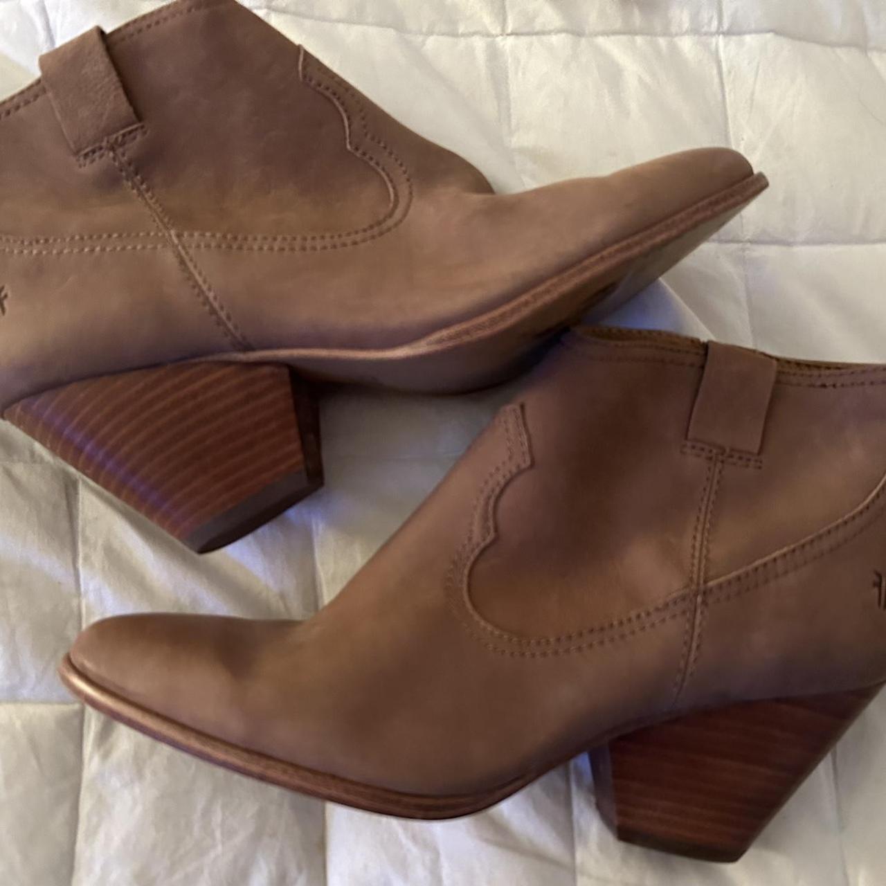 frye brown ankle boots