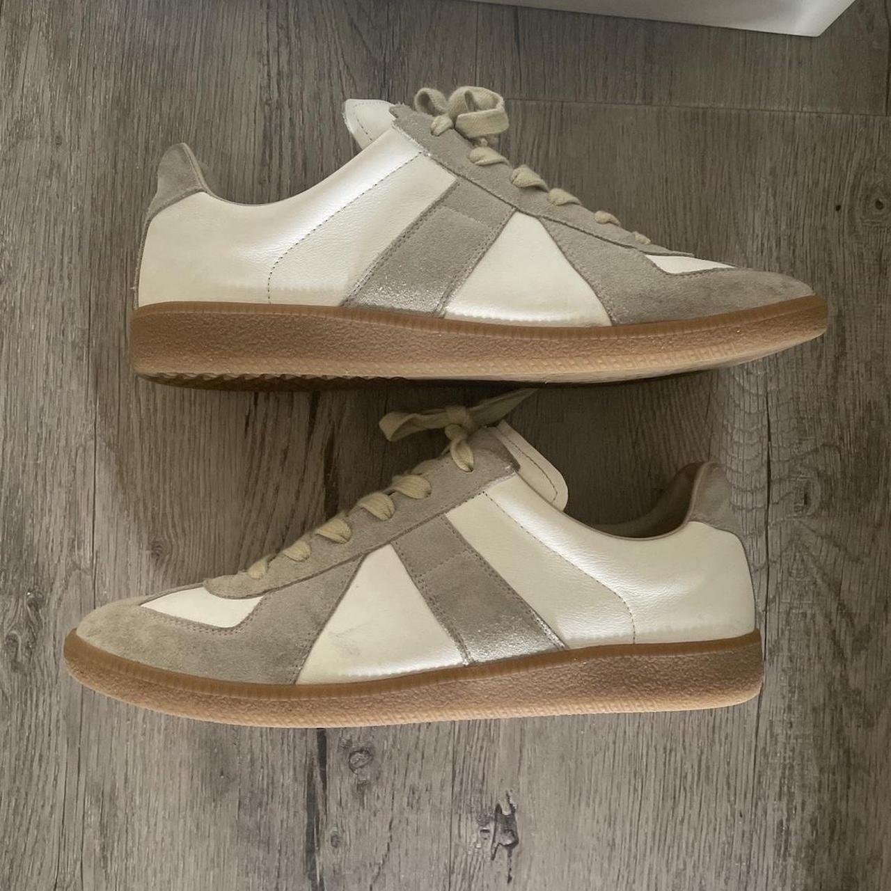 White Maison Margiela gats size... - Depop