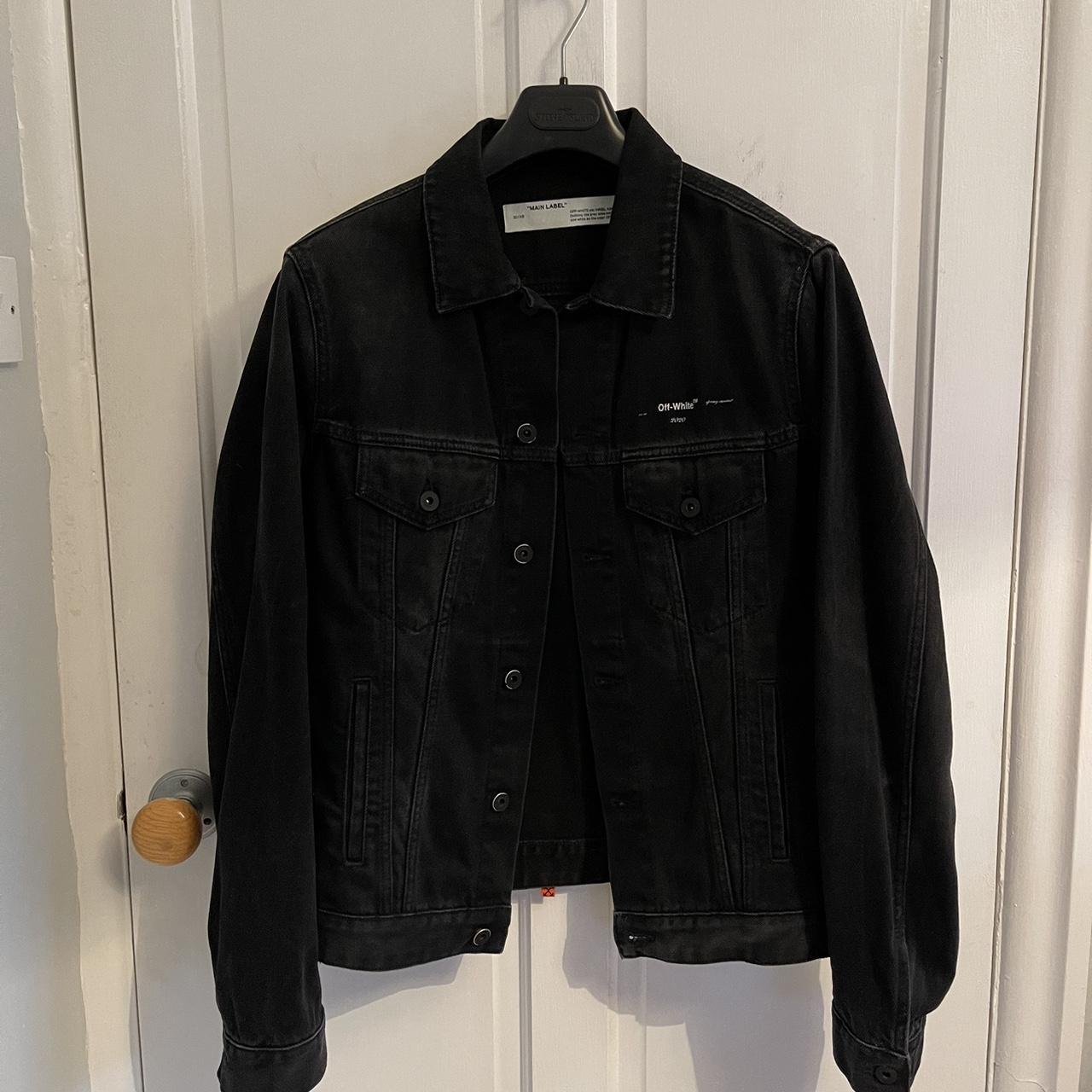 Off-White Tape Arrows Denim Jacket, Black