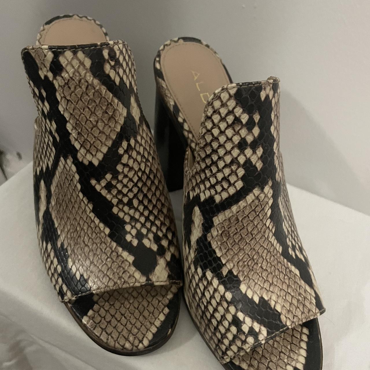 Aldo snakeskin mules online