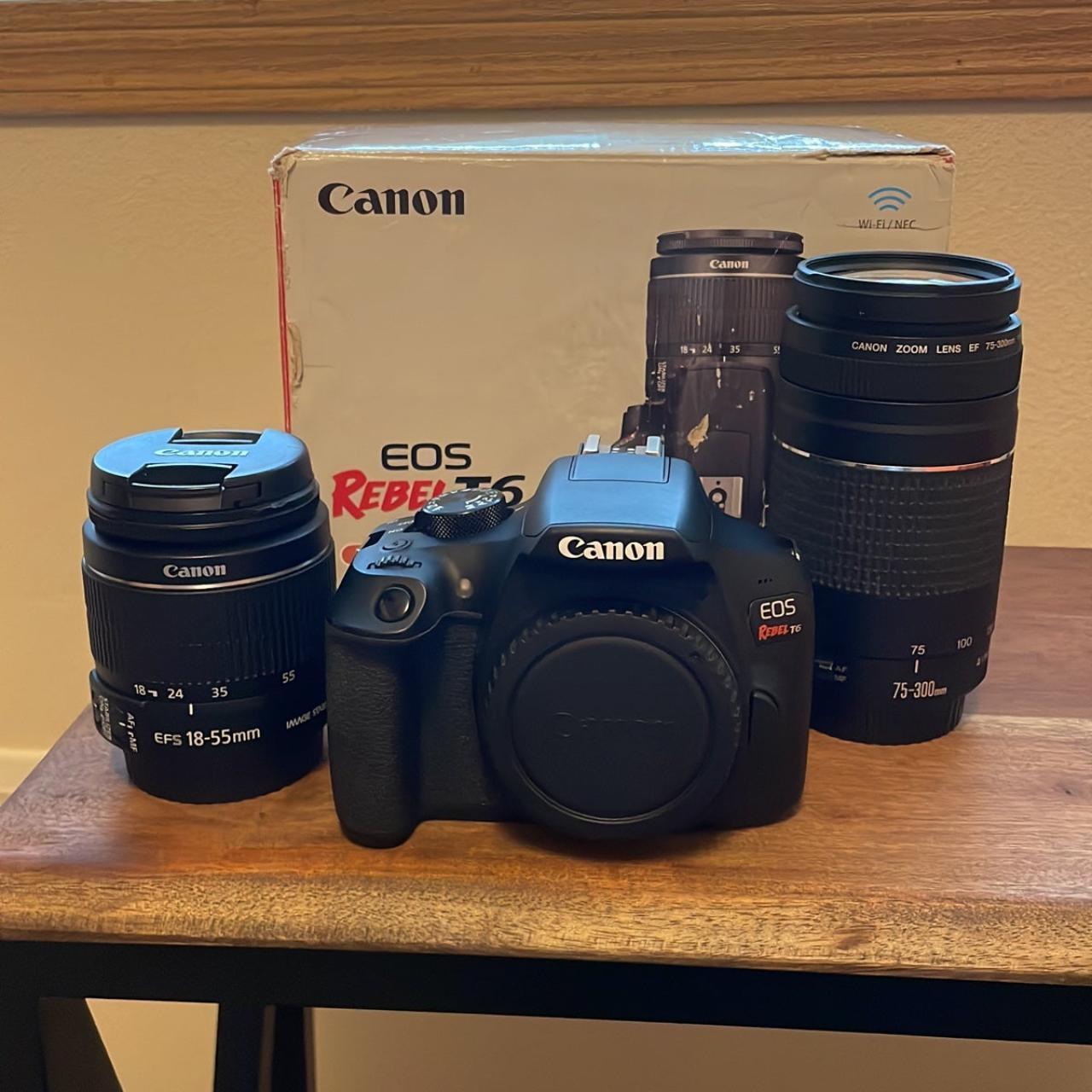 Canon EOS Rebel t6 Camera with 2 Lenses Comes with... Depop