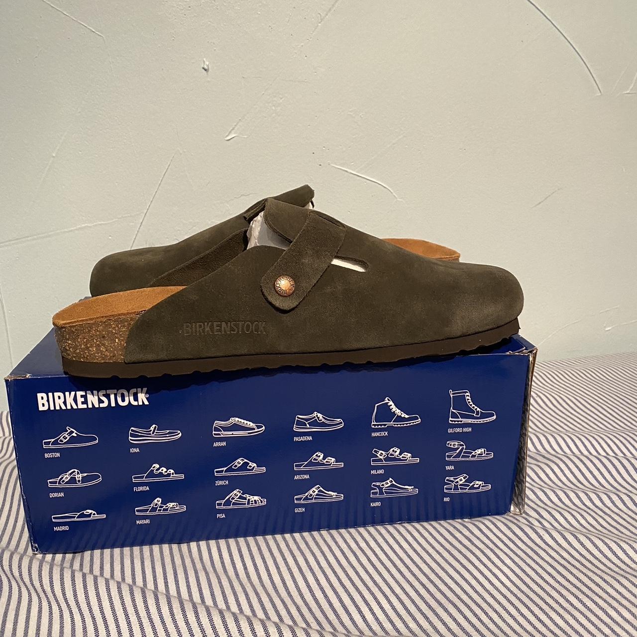 dark green birkenstocks