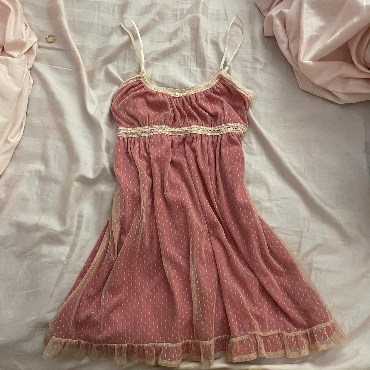 babydoll pink cottagecore coquette dress #fairy... - Depop