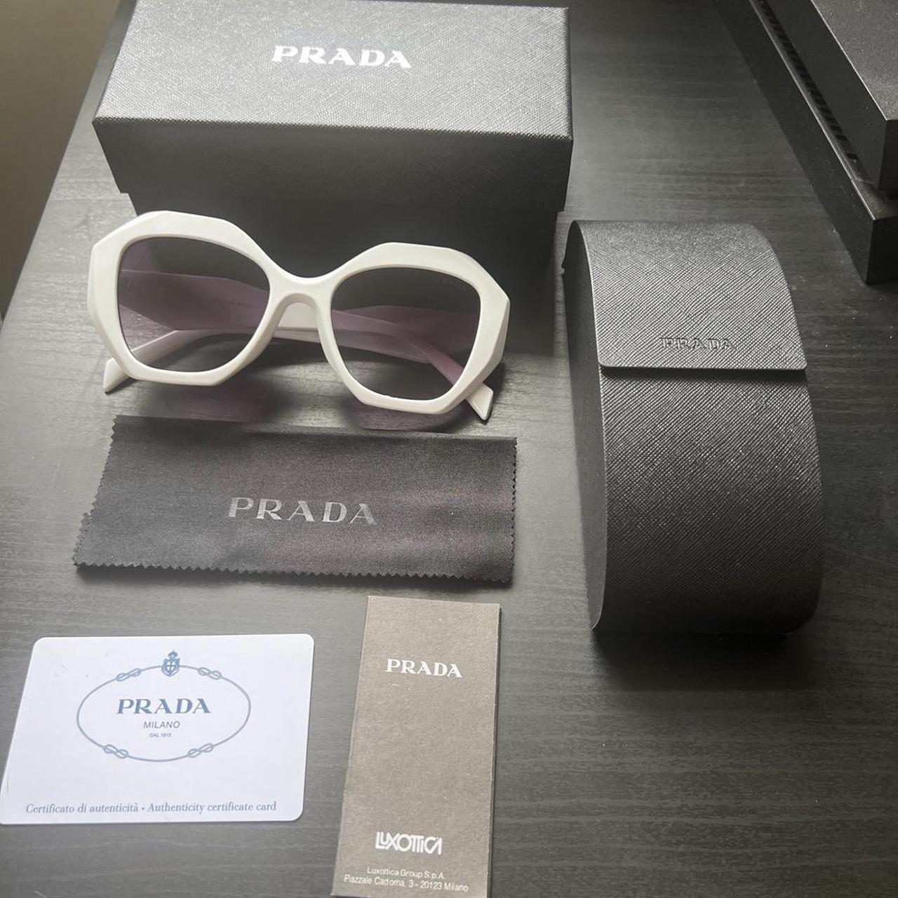 White Prada sunglasses🕶️⚪️ FREE SAME DAY SHIPPING ️📦 Depop