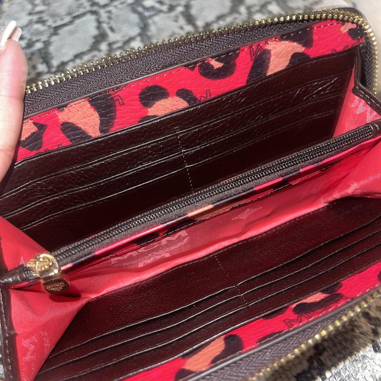 Mcm red wallet on sale women's