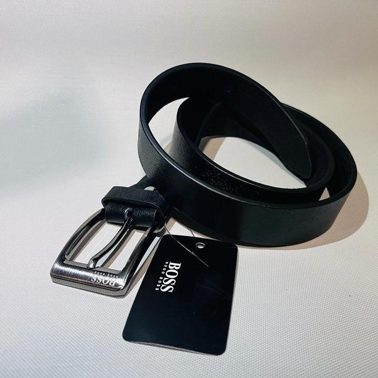 hugo boss black leather belt