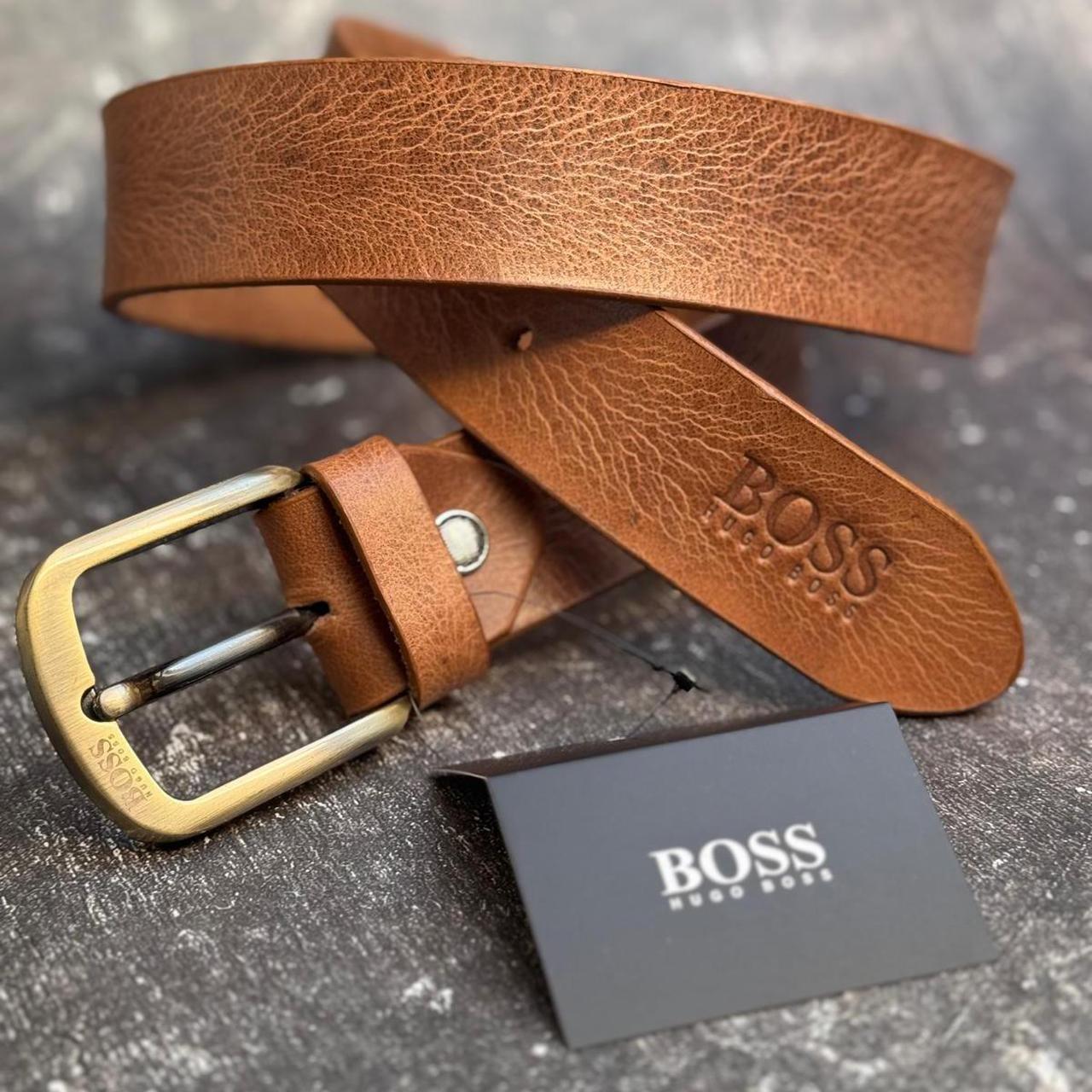 hugo boss brown belt sale