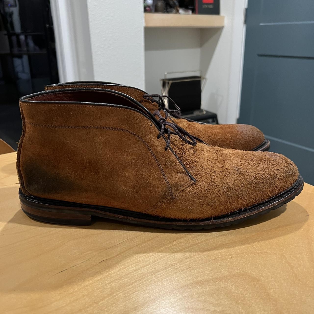 Allen Edmonds Katmai Chestnut Suede lace up Depop