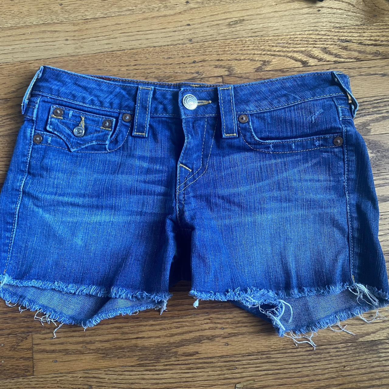 Adorable true religion shorts💖MESSAGE B4 BUY... - Depop