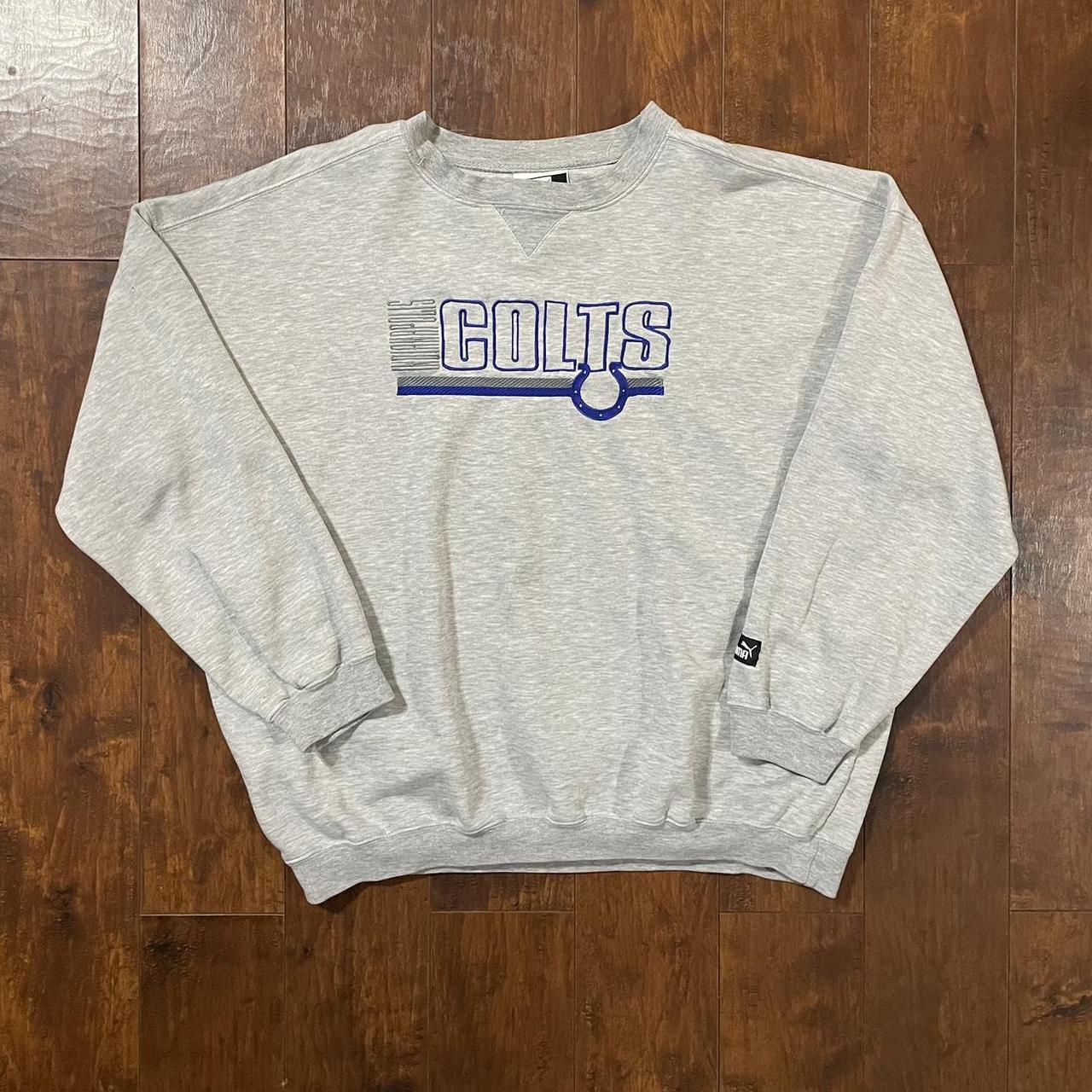 Puma Indianapolis Colts Crewneck Preowned Size... - Depop