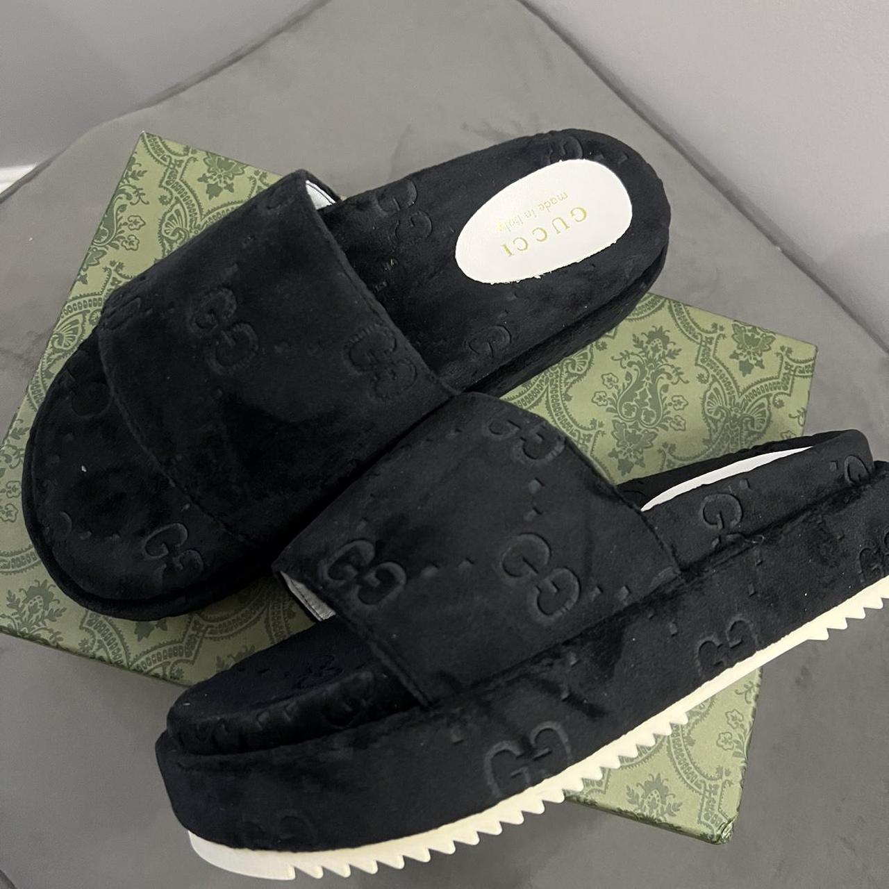 sliders womens black