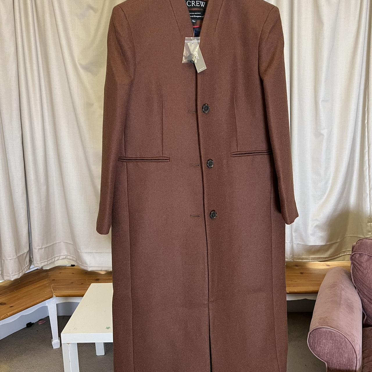 J Crew Italian Wool Coat Brown store Size 2