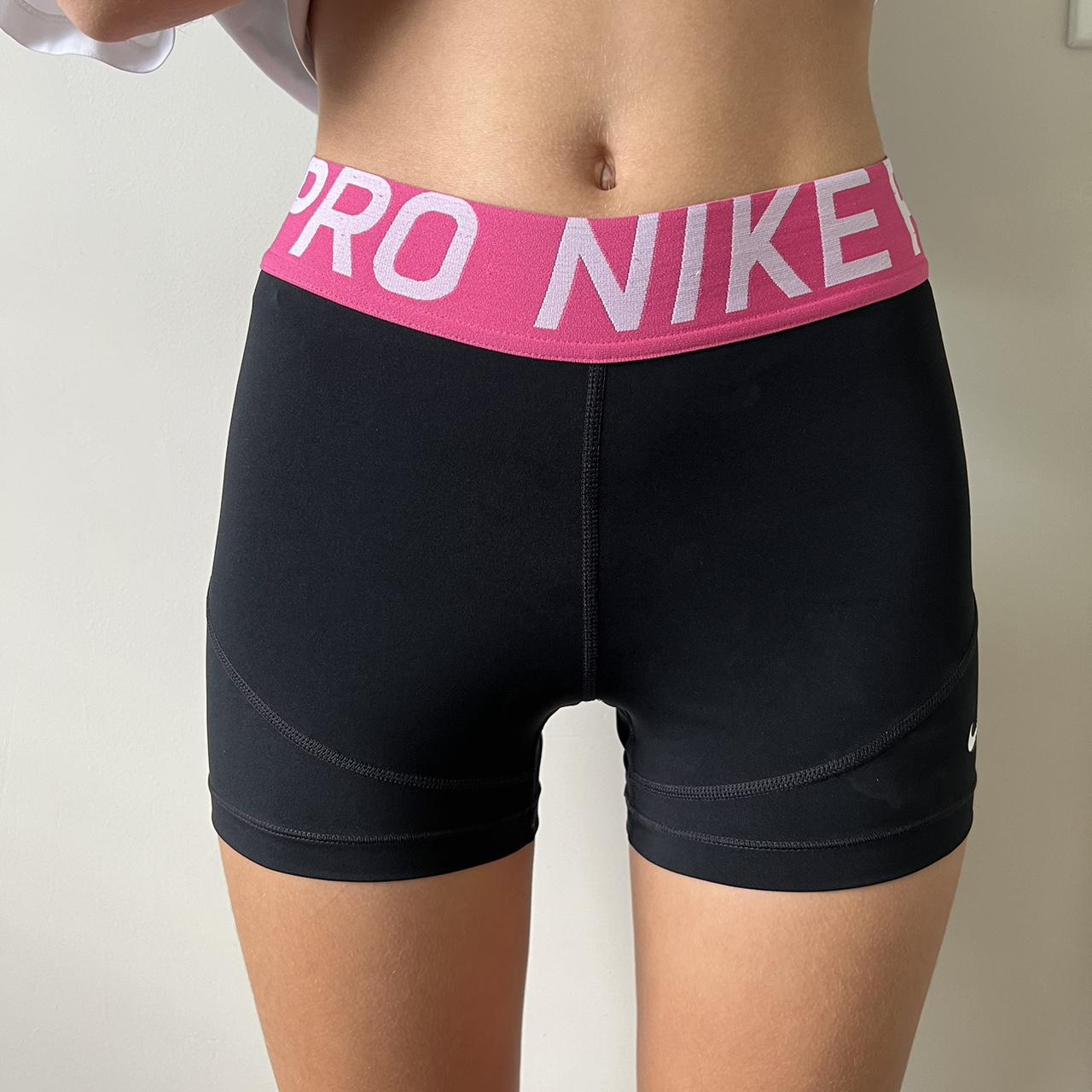 Pink nike-pro-shorts - Depop