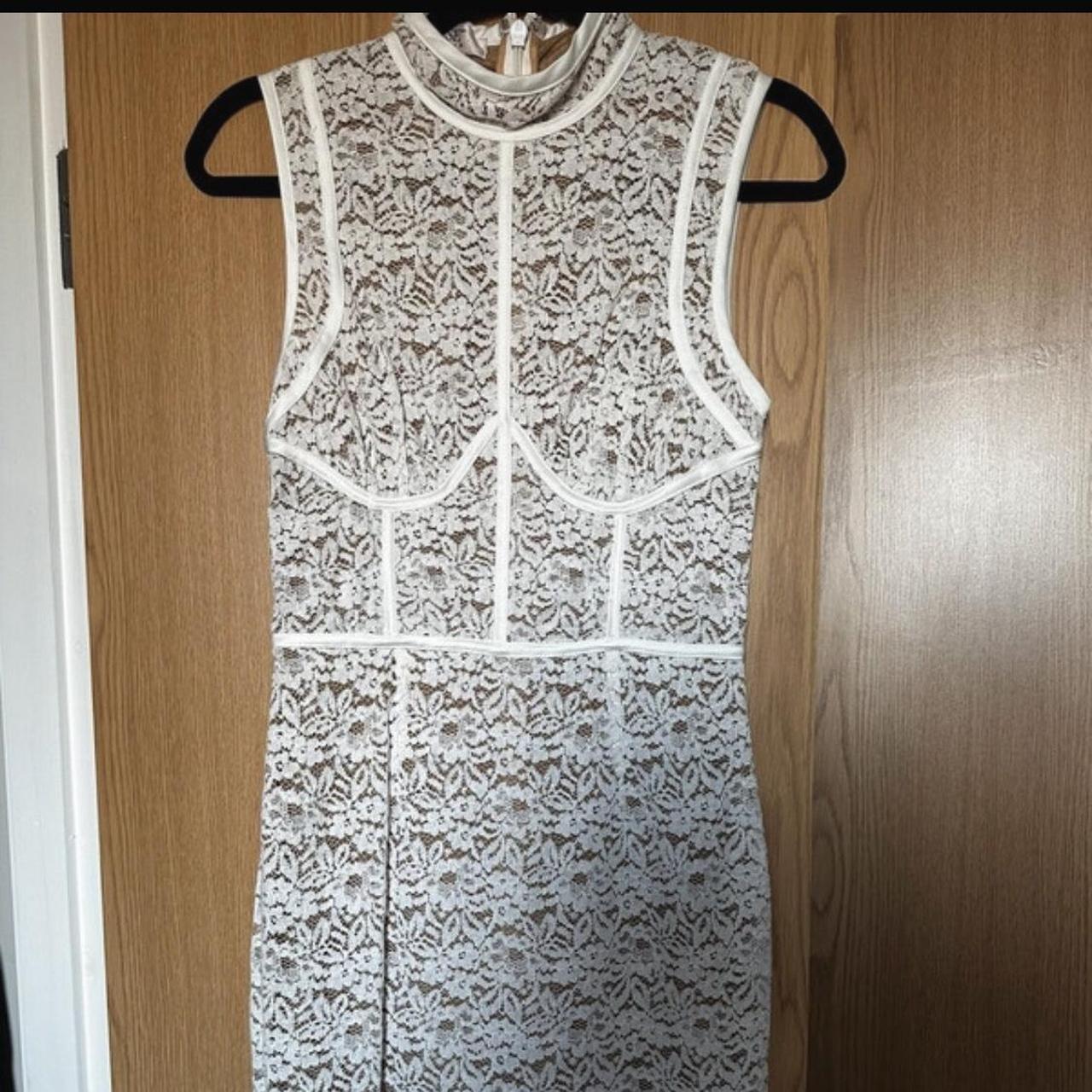 HOUSE OF CB Caitlyn dress White beige lace dress Depop