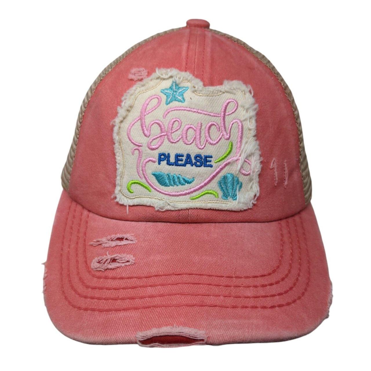 Men's Hat - Multi – Beach Please Strapback Trucke… - image 1