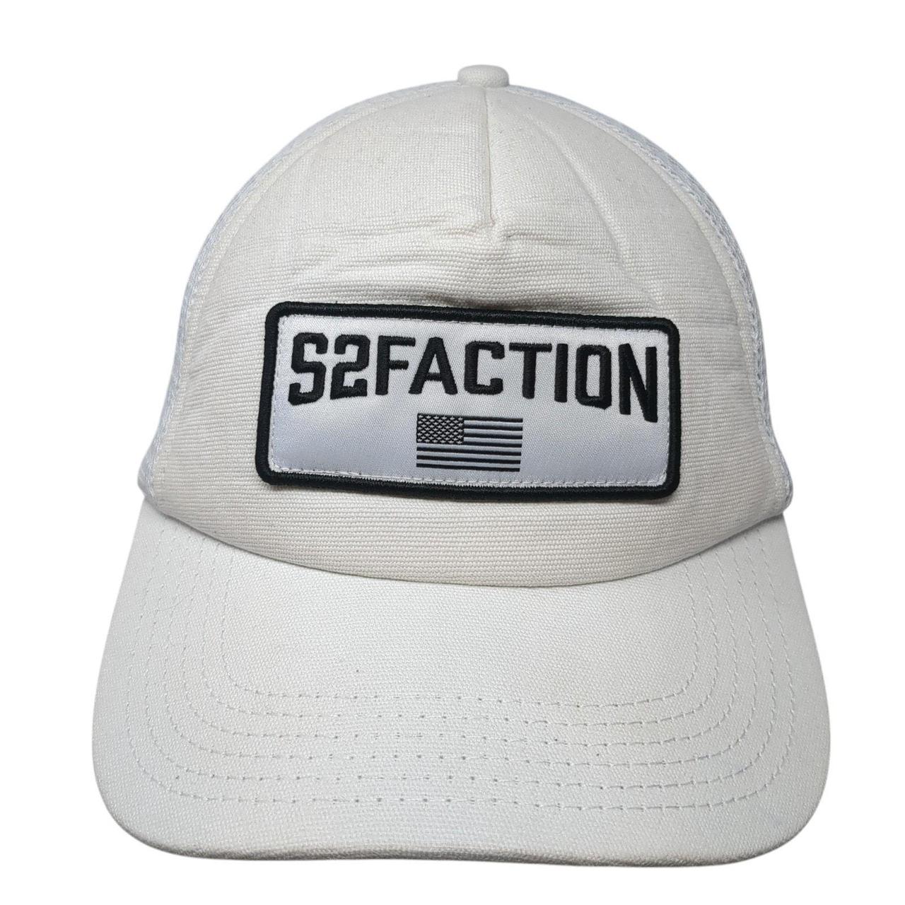 Men's Hat - White – S2faction Patch Snapback Truc… - image 1