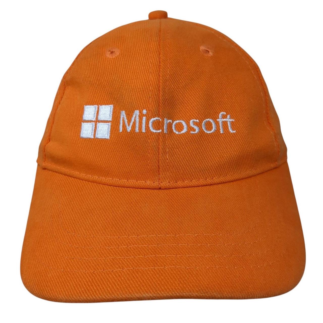 Men's Hat - Orange – Microsoft Coder Strapback Ba… - image 1