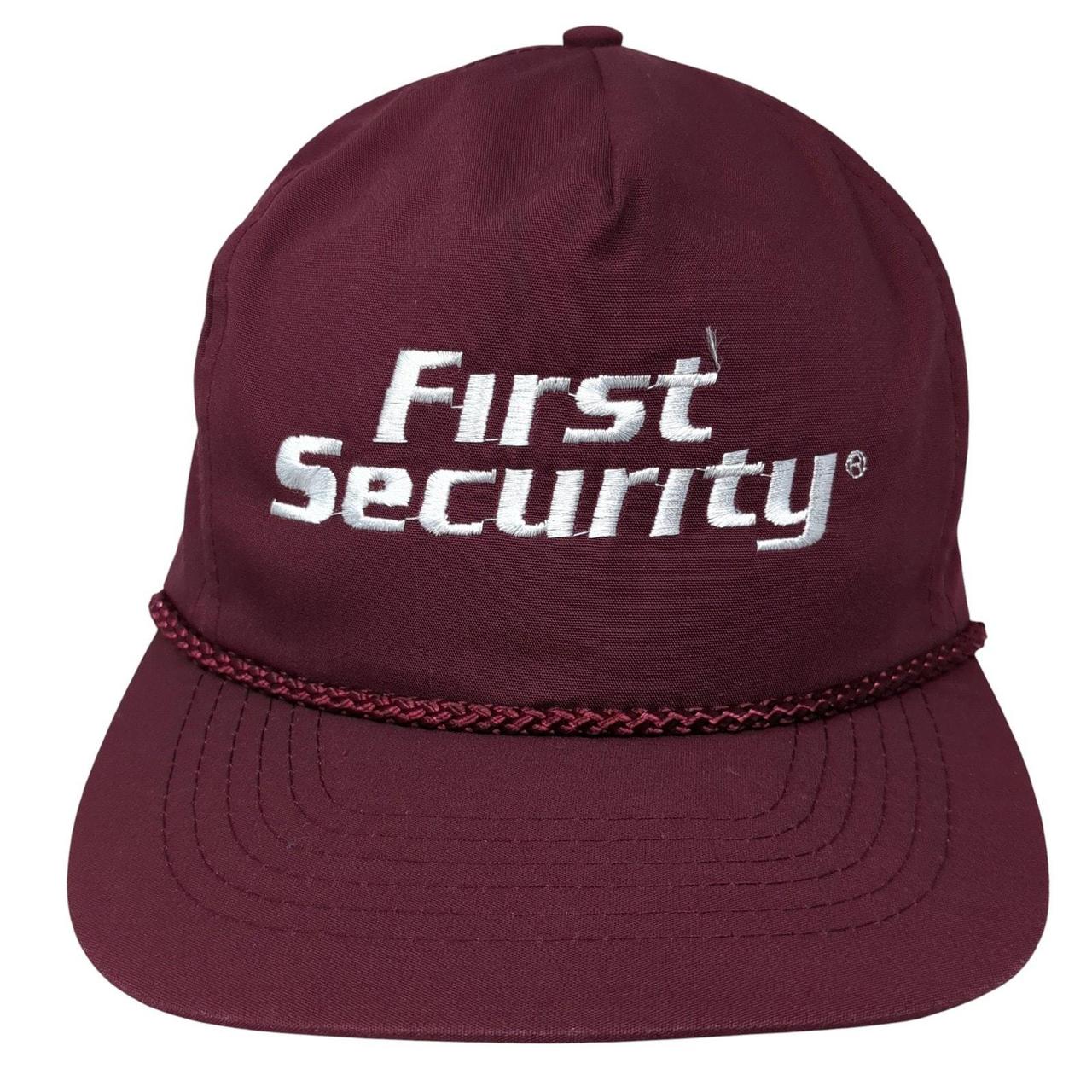Men's Hat - Red – First Security Strapback Rope H… - image 1