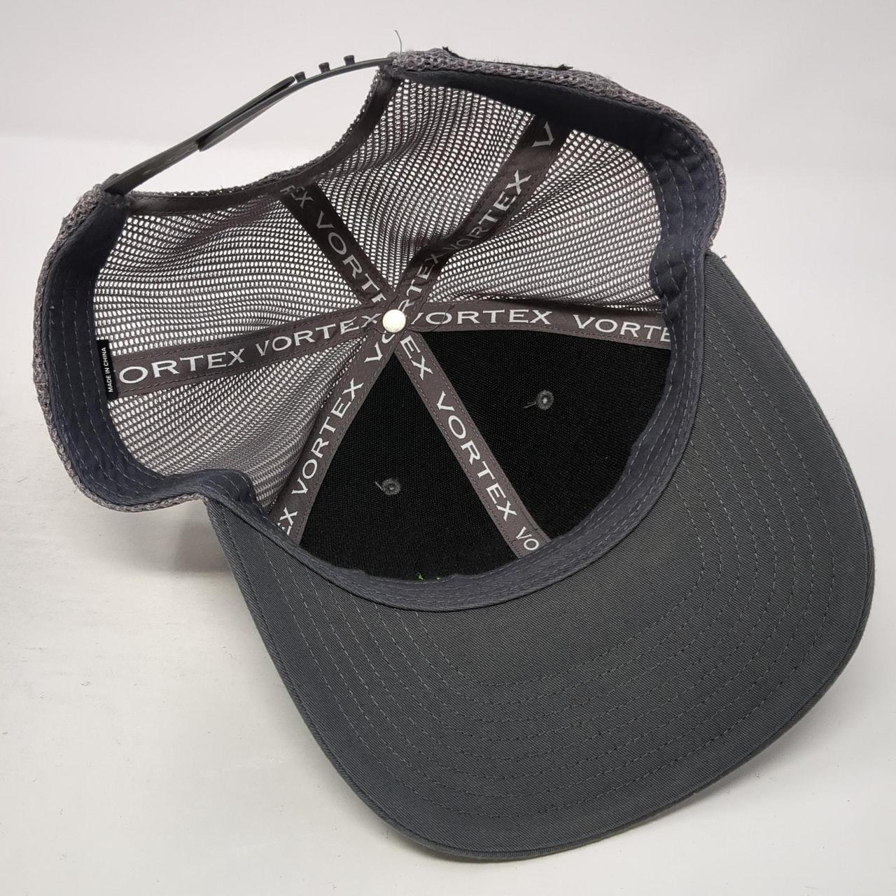 Men's Hat - Grey – Vortex Patch Snapback Mesh Bac… - image 8