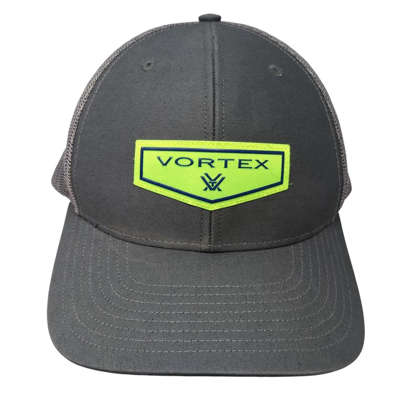 Men's Hat - Grey – Vortex Patch Snapback Mesh Bac… - image 1