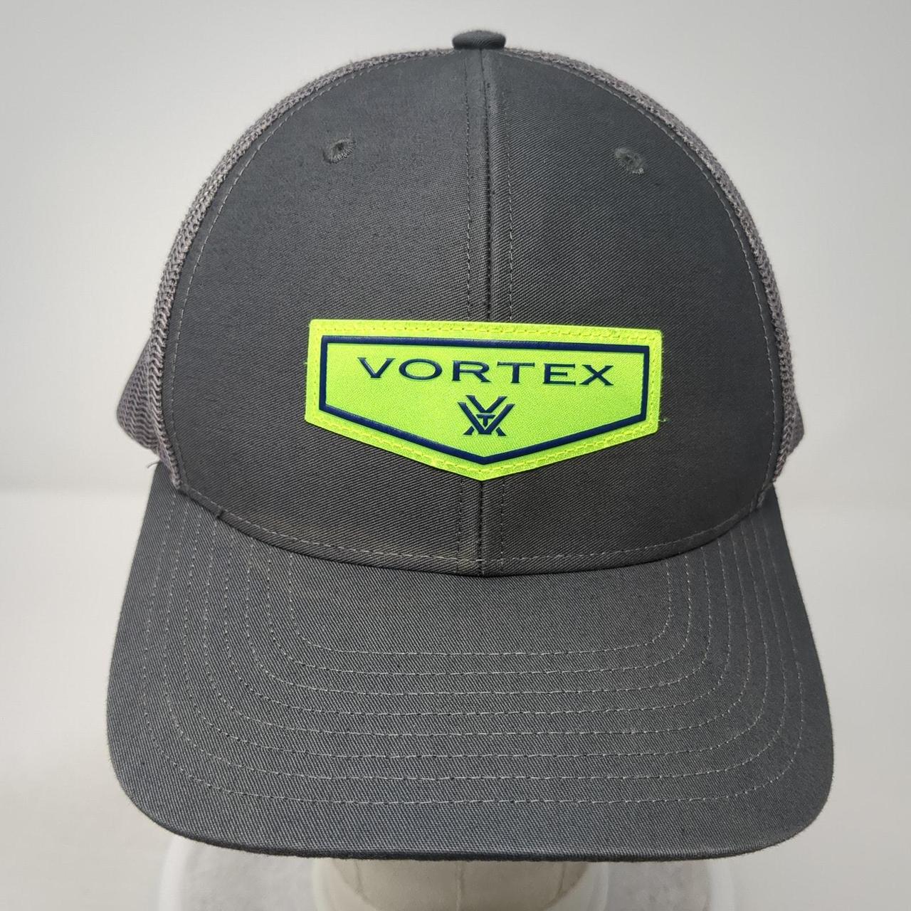 Men's Hat - Grey – Vortex Patch Snapback Mesh Bac… - image 2