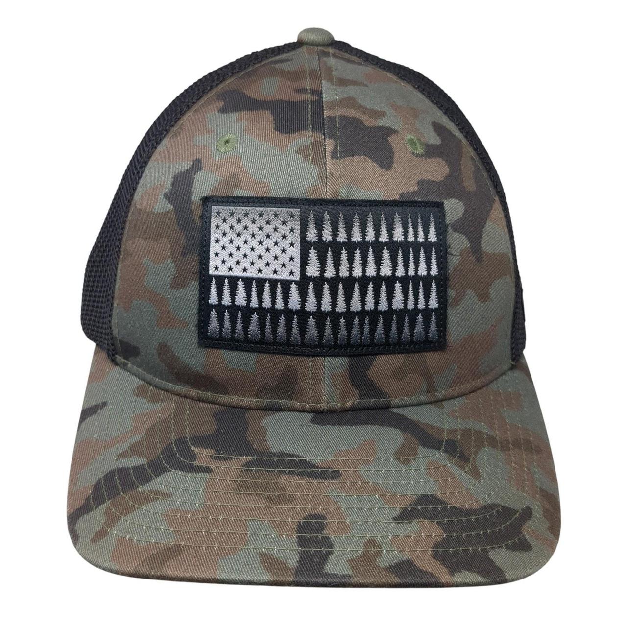 Men's Hat - Multi – Tree Flag Patch Fitted Trucke… - image 1