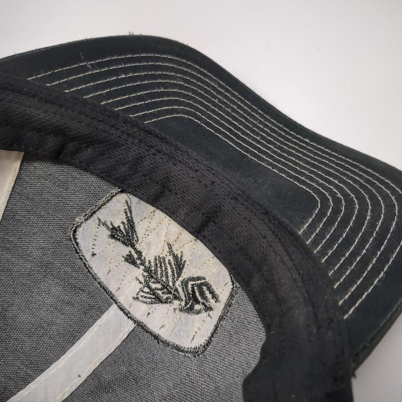 Men's Hat - Black – Fish Bone Logo Patch Strapbac… - image 8