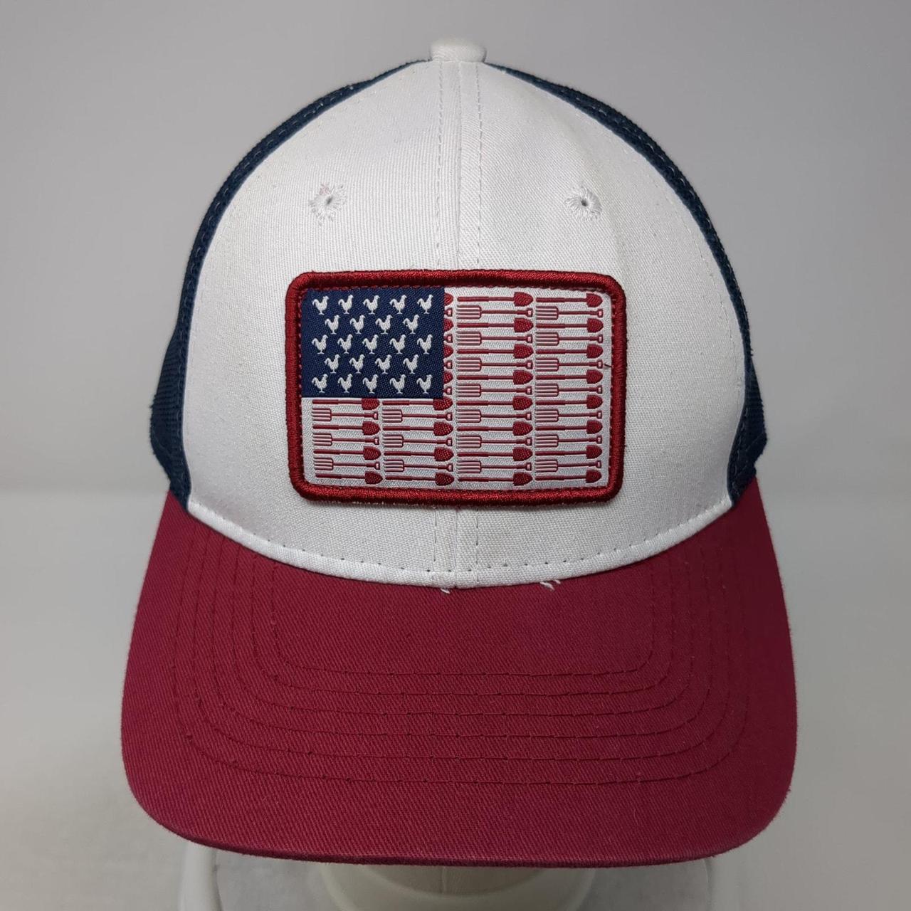 Men's Hat - Multi – American Flag Snapback Trucke… - image 2