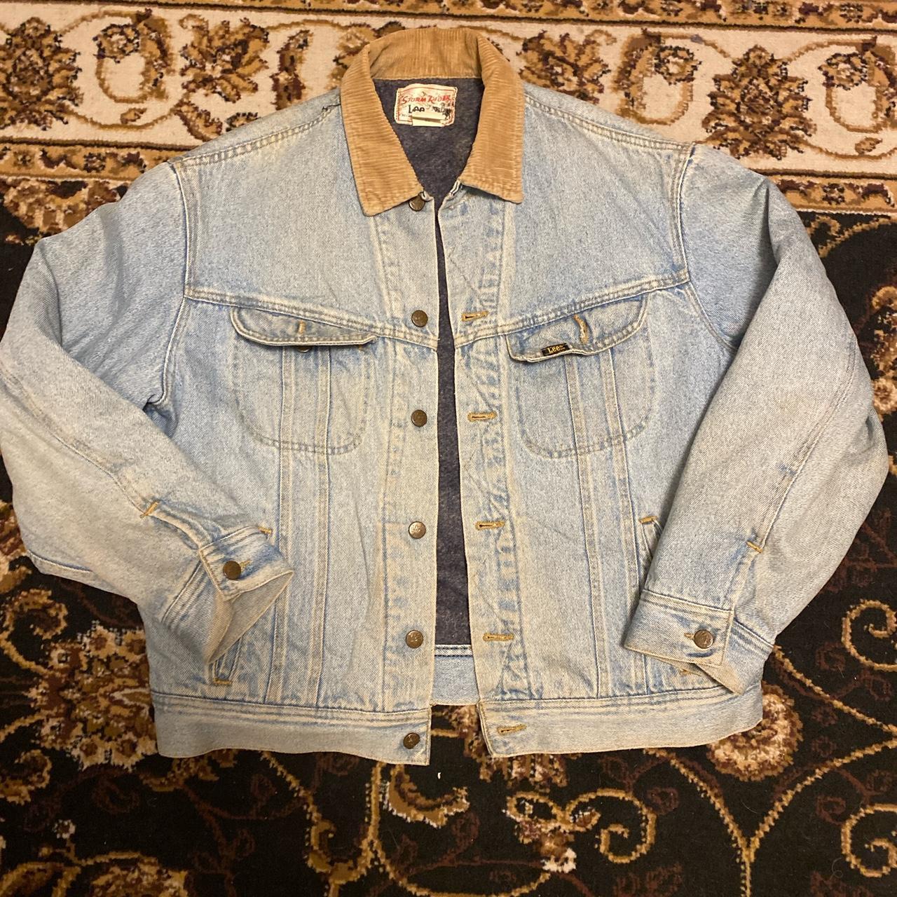 Lee jean jacket with corduroy outlet collar