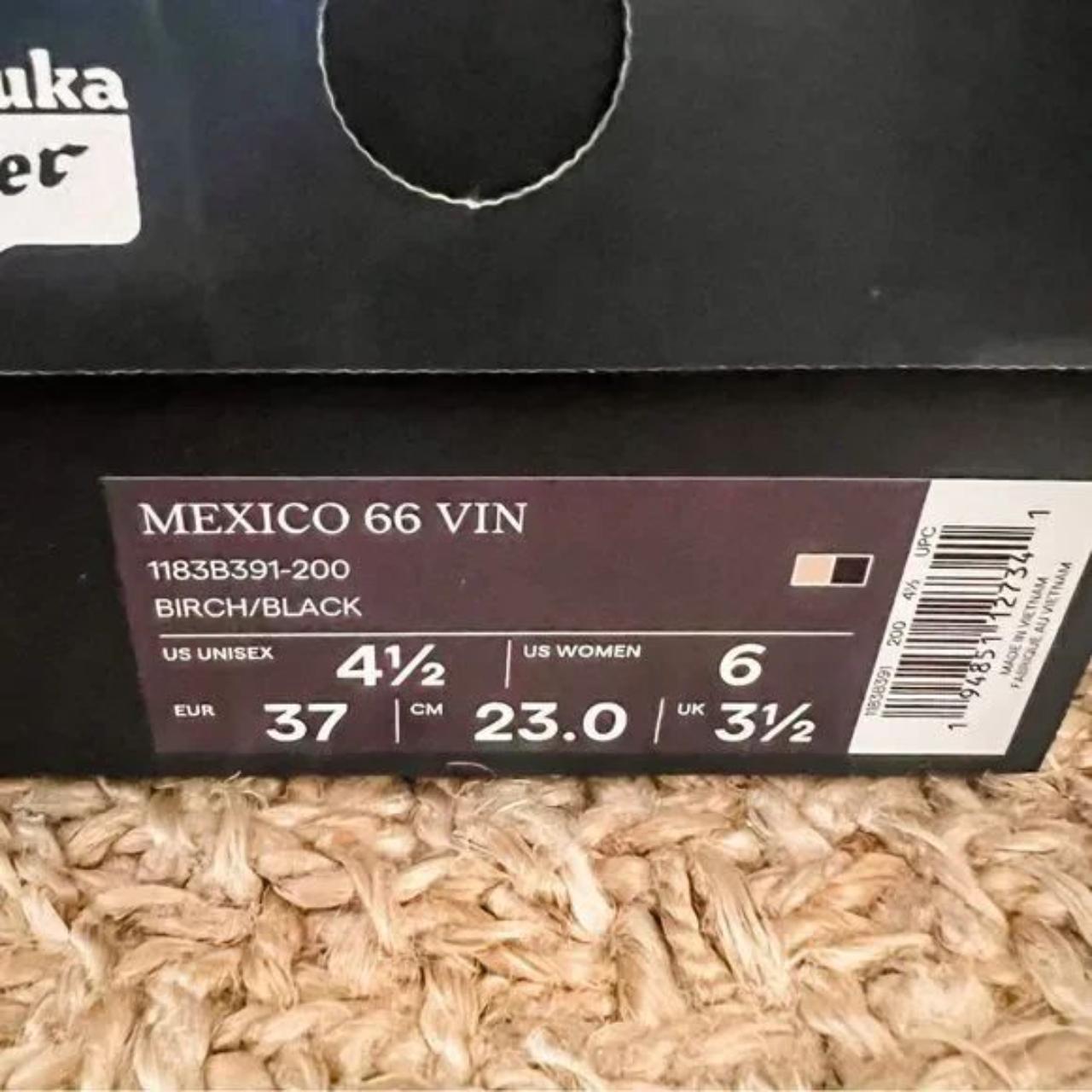 Onitsuka Tiger Mexico 66 VIN Birch Black Shoes Cream... - Depop
