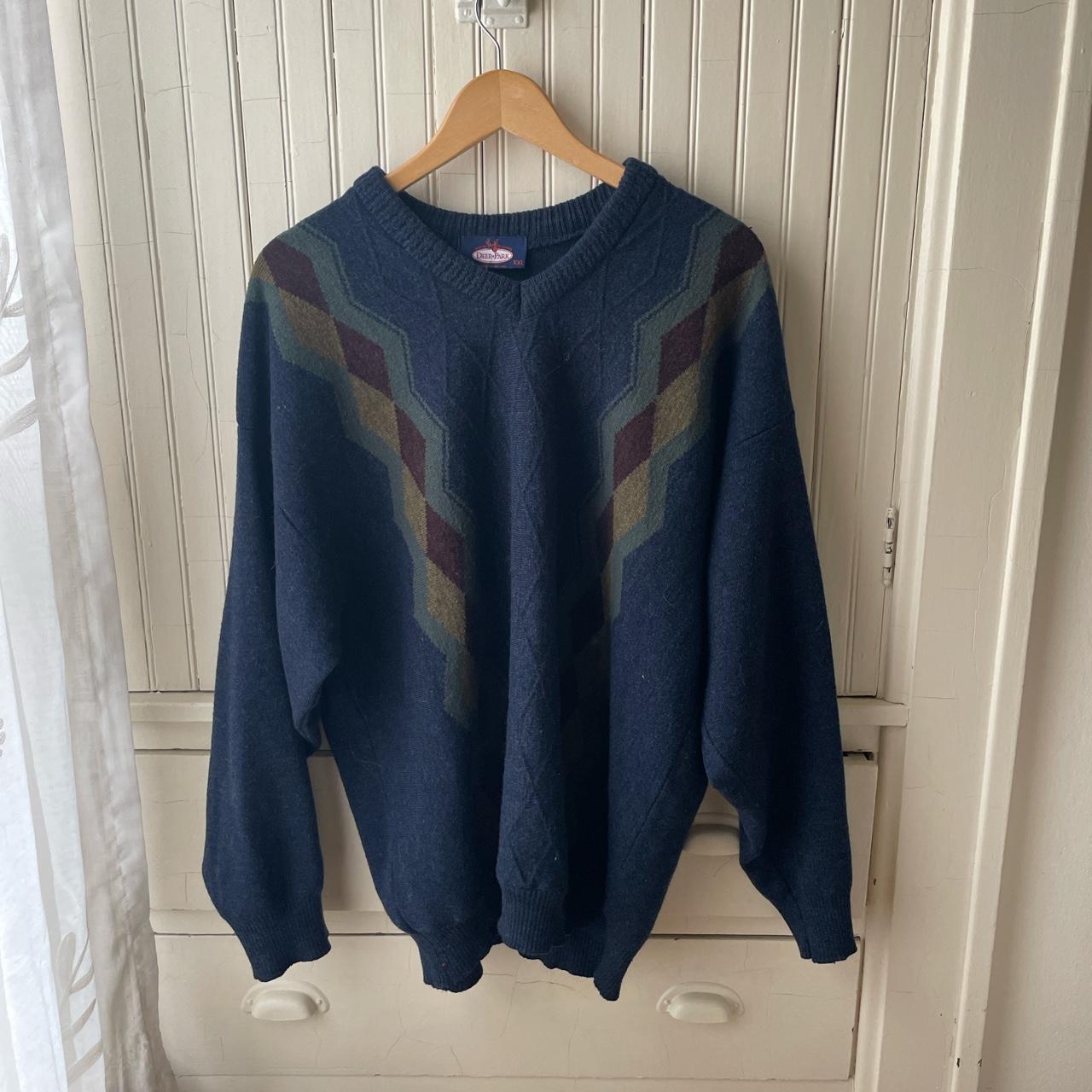 Deer park Ireland Vintage wool & acrylic sweater. A... - Depop