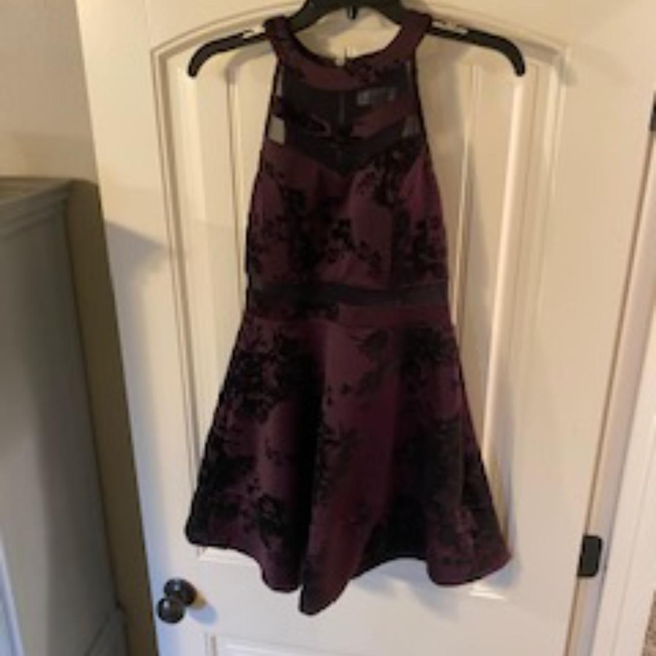 Honey Rosie Juniors M Deep Purple with black. Depop