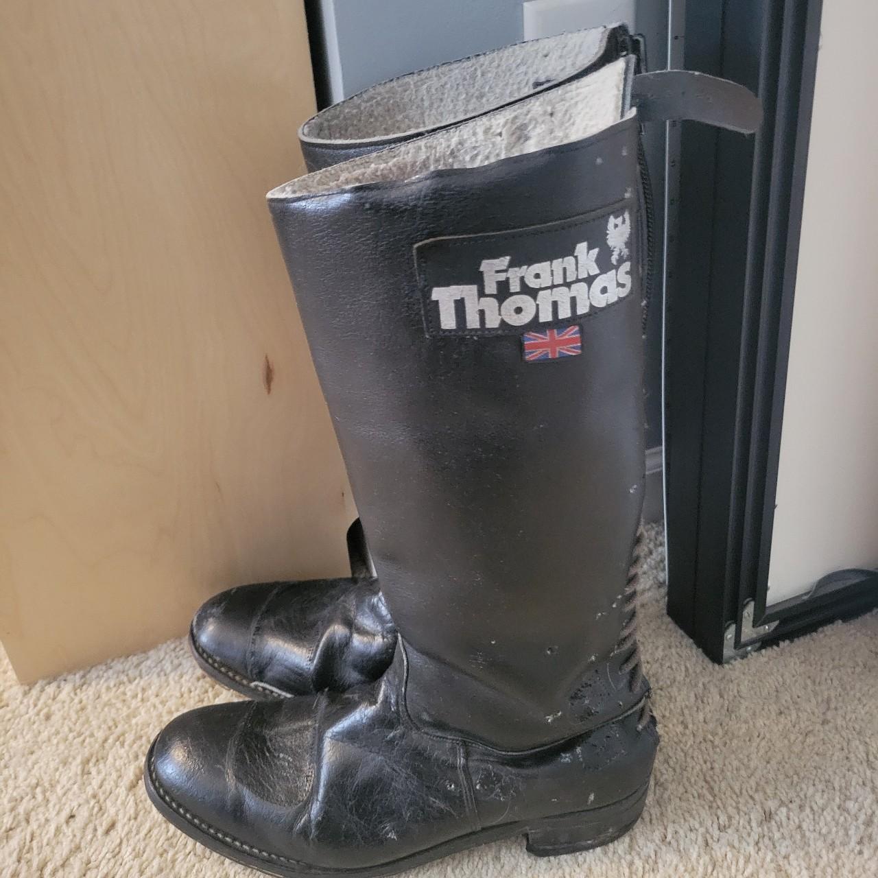 Frank thomas vintage motorcycle boots best sale