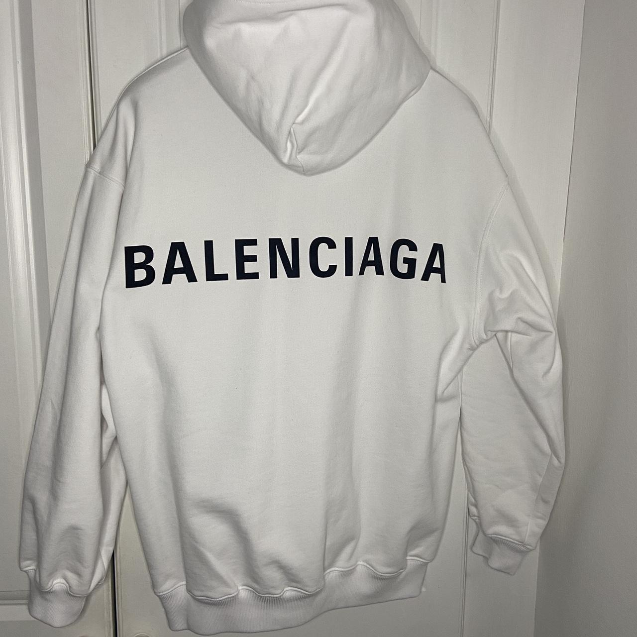 Balenciaga on sale hoodie white