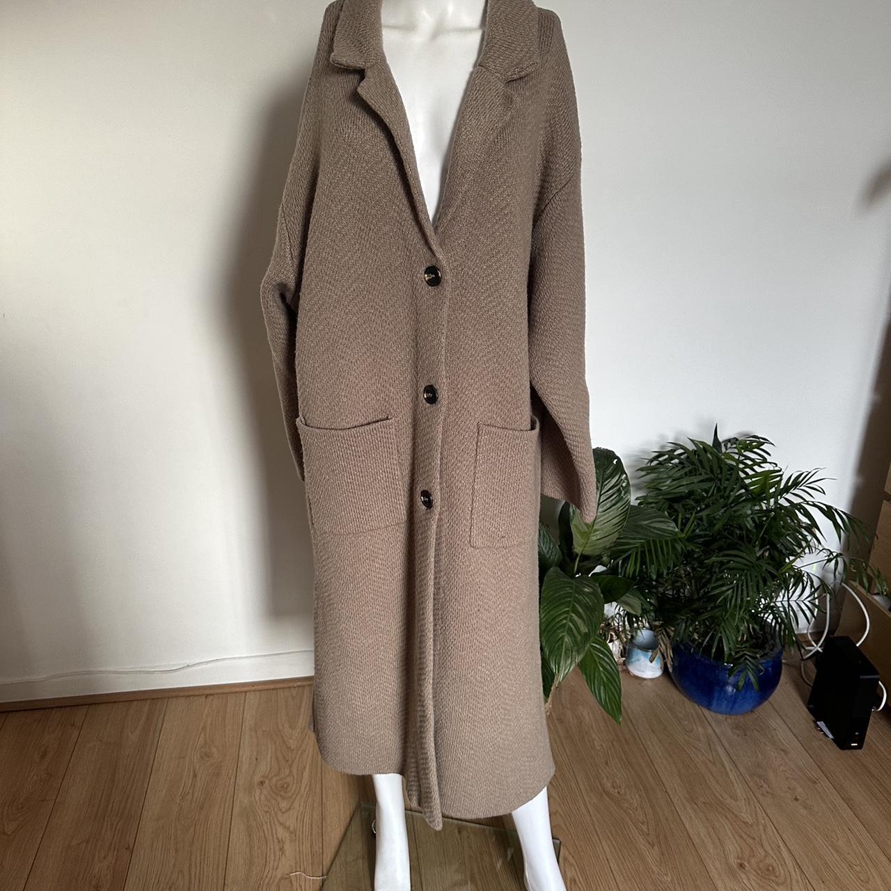 Zara Brown Taupe Camel Beige Textured Knit Depop - Main Image