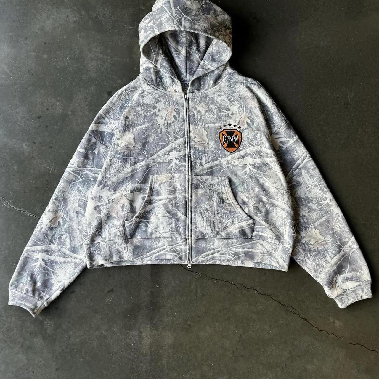 Don't buy yet gpmw.la camo zip up hoodie Cheaper | Depop