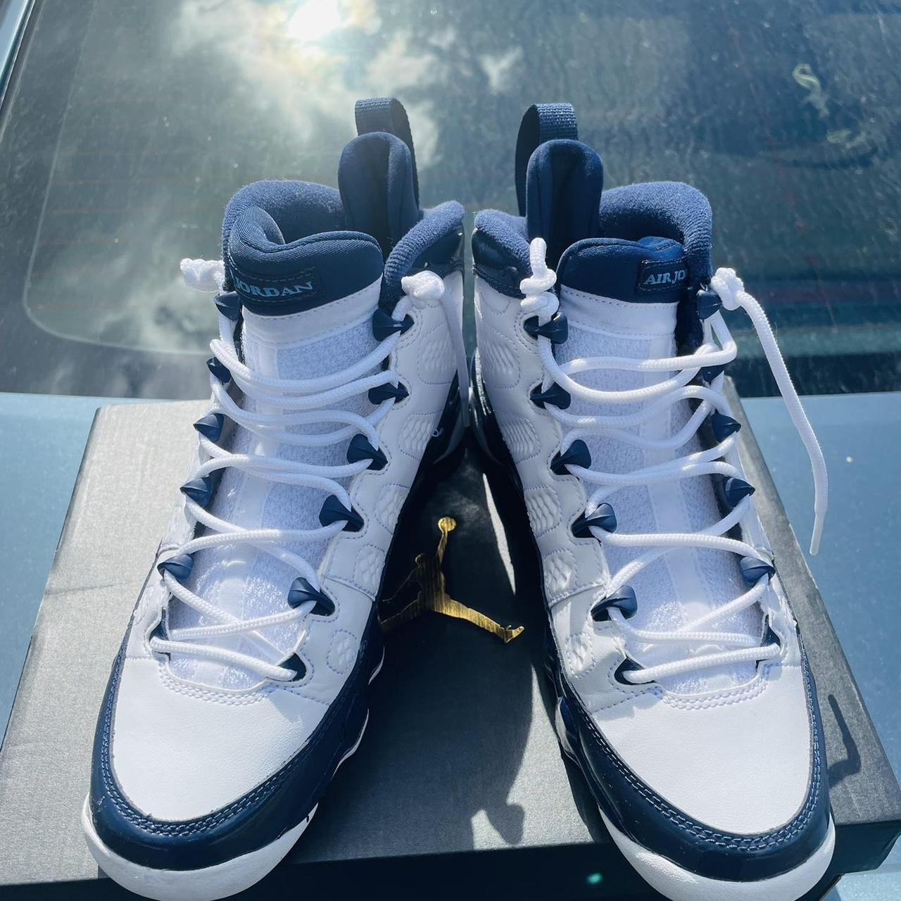 Jordan 9 pearl blue on feet online