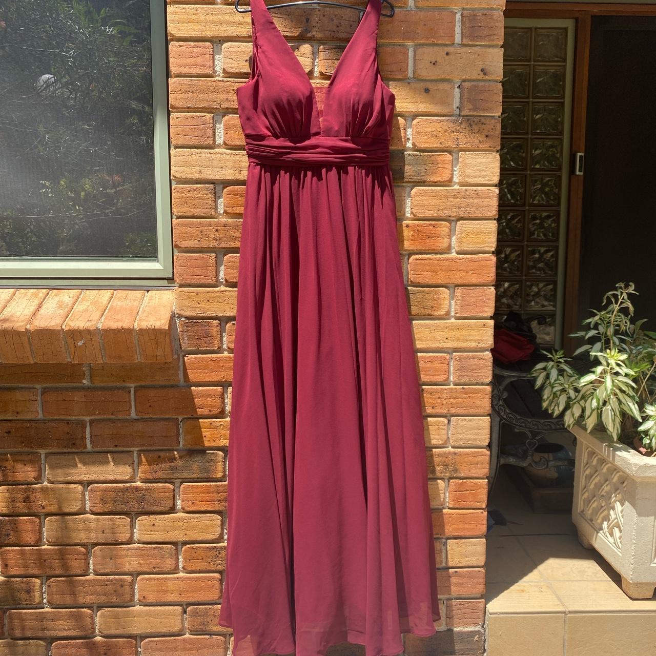 Miss anne hotsell burgundy dress