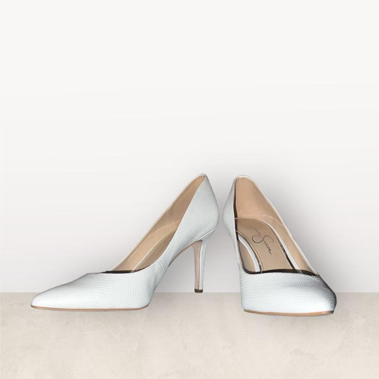 Jessica simpson white on sale heels