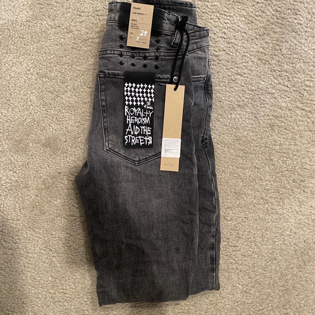 Ksubi Black Van Winkle Angst Trashed Real Jeans for Men