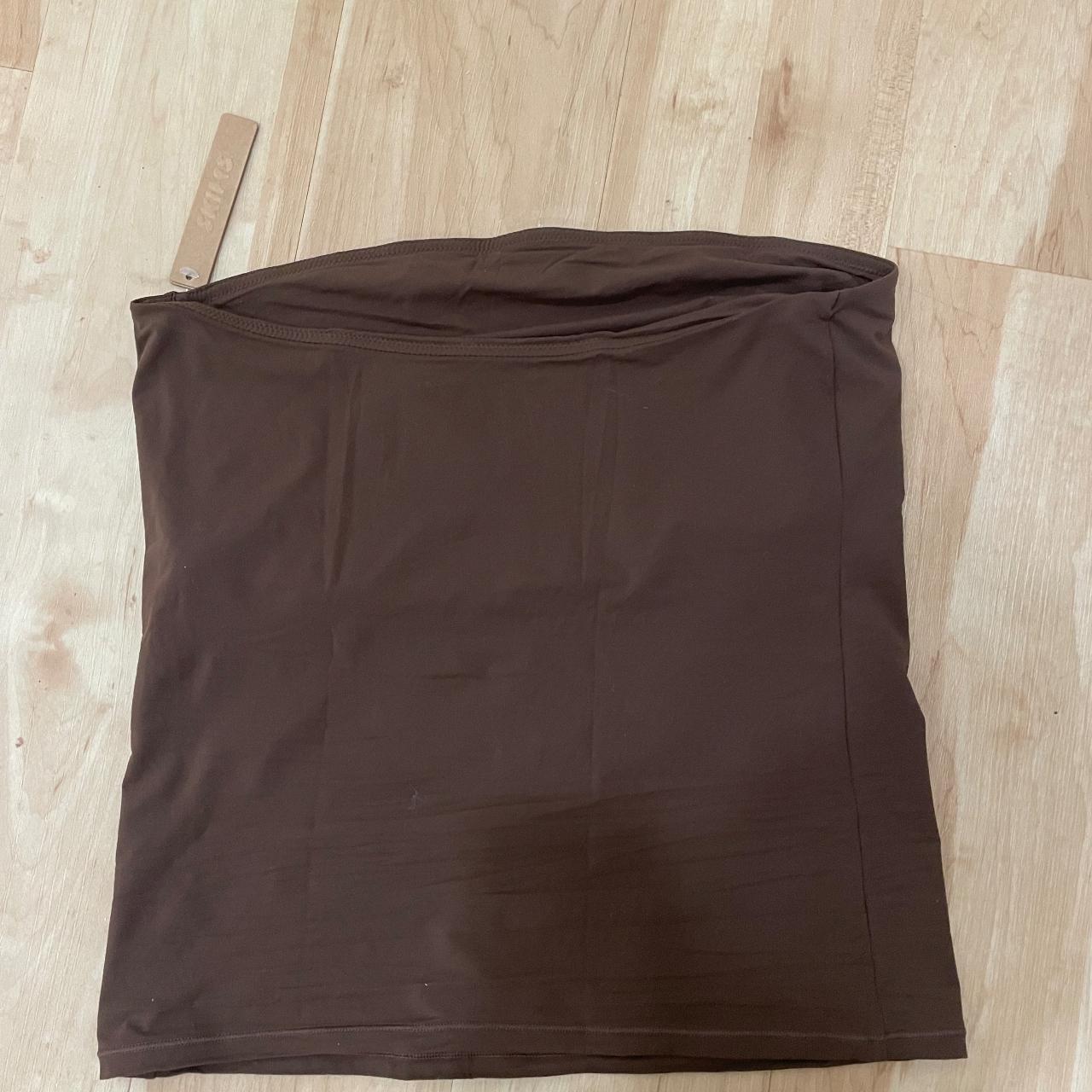 Skims brown tube top brand new but no tags - Depop