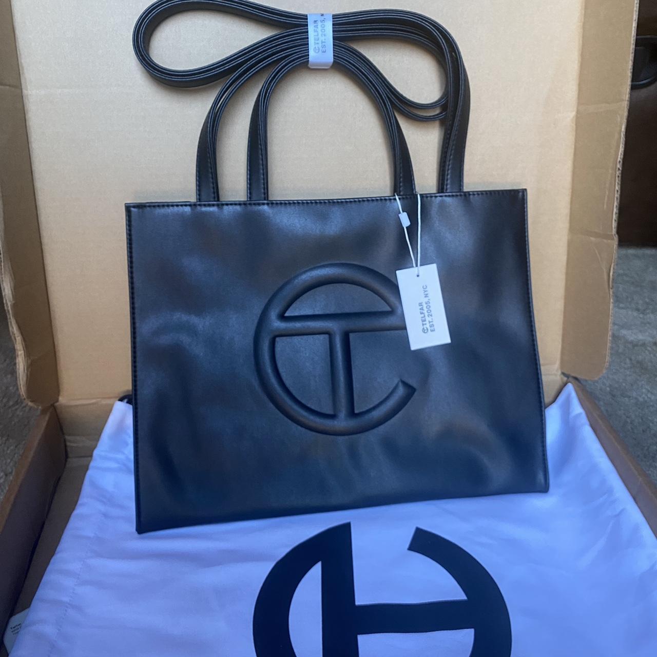 BRAND NEW Telfar Black MEDIUM shopping bag Depop