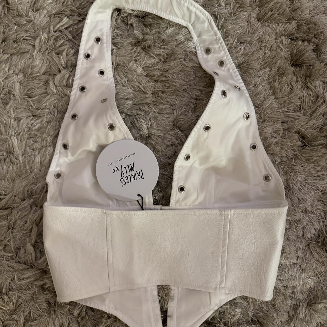 Alix Earle Princess Polly White Corset Palladia PU... Depop