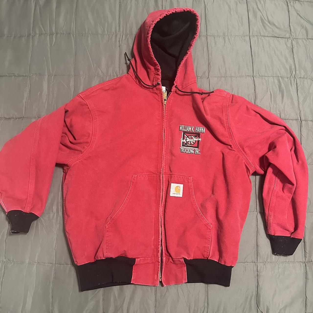 Mens red sales carhartt coat