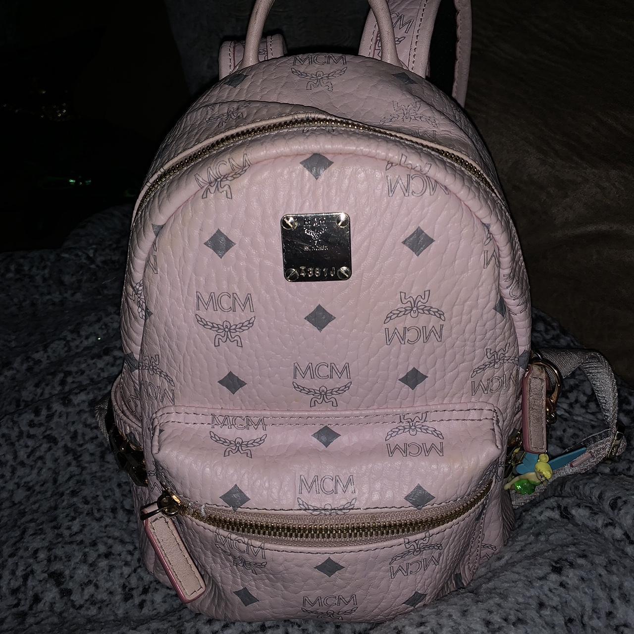 Mcm shop backpack pink