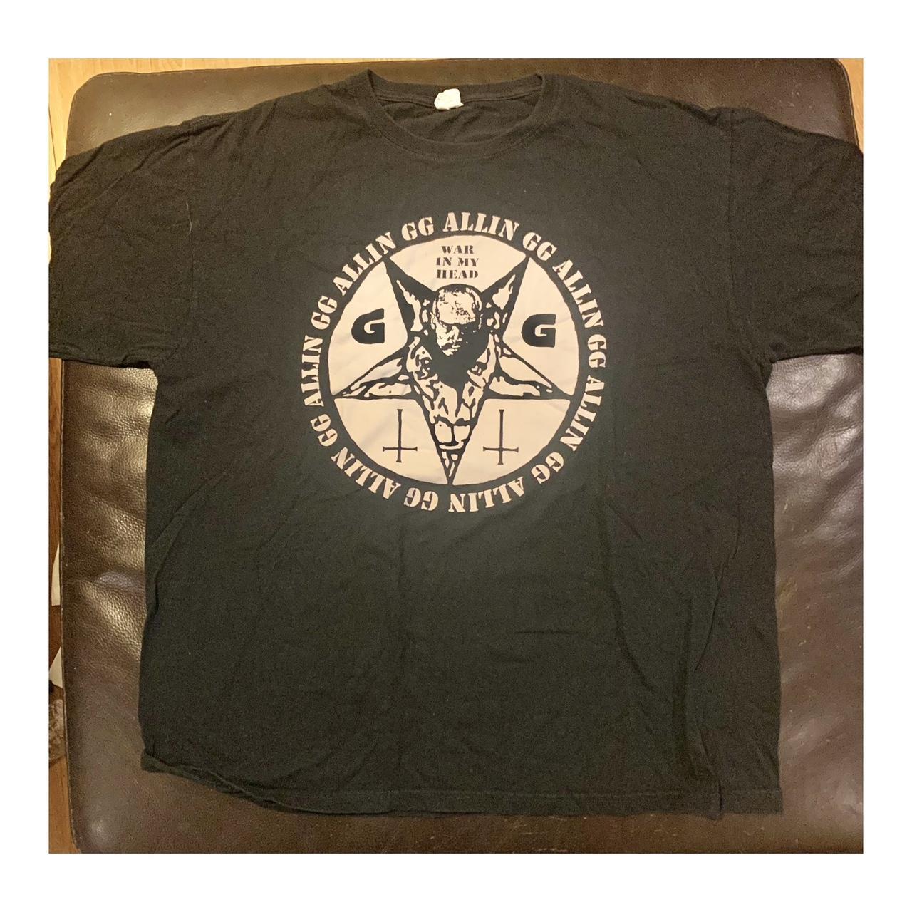 GG Allin Shirt - Official Punk Rock Shirts, image size:1280x1280