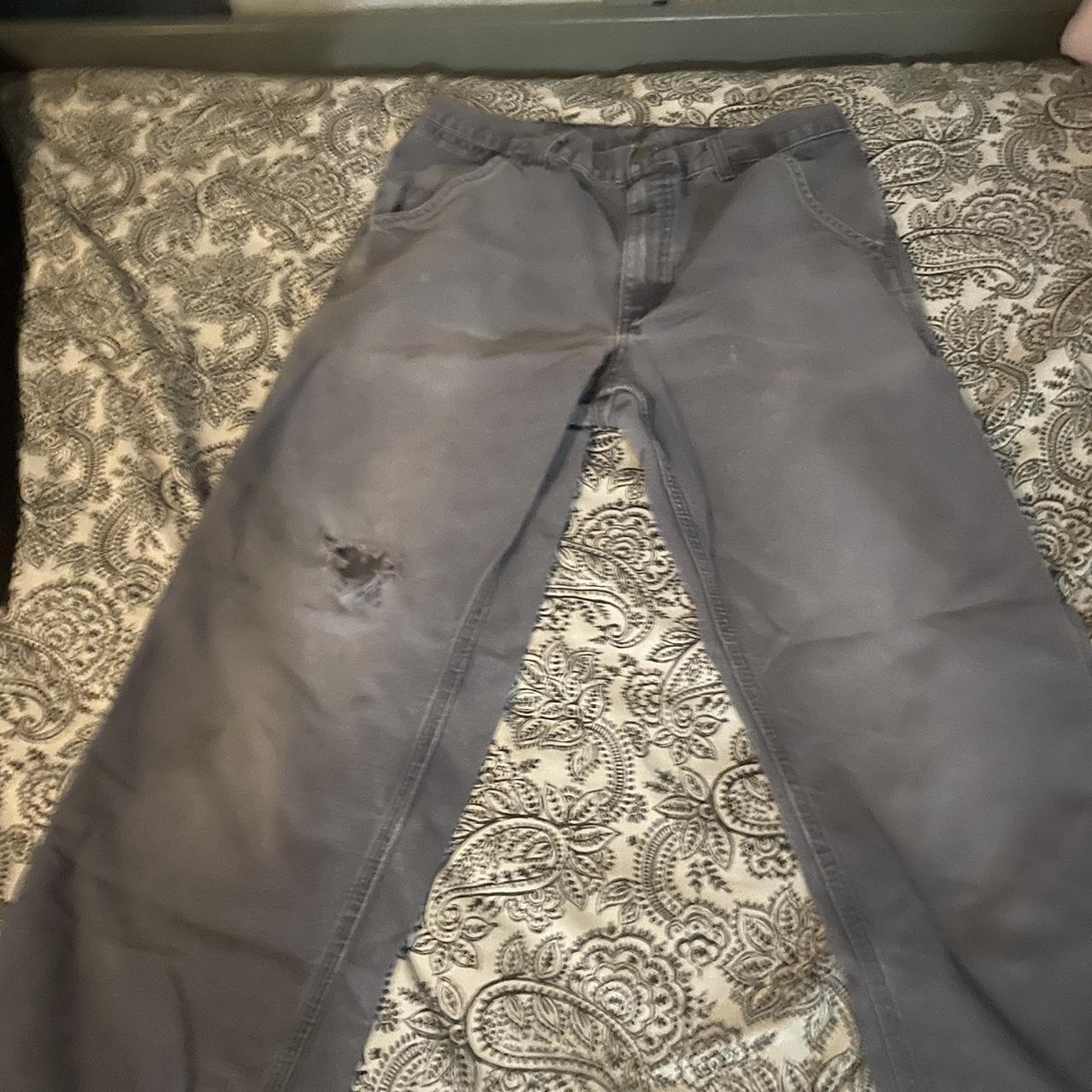 Grey carhartt pants - Depop