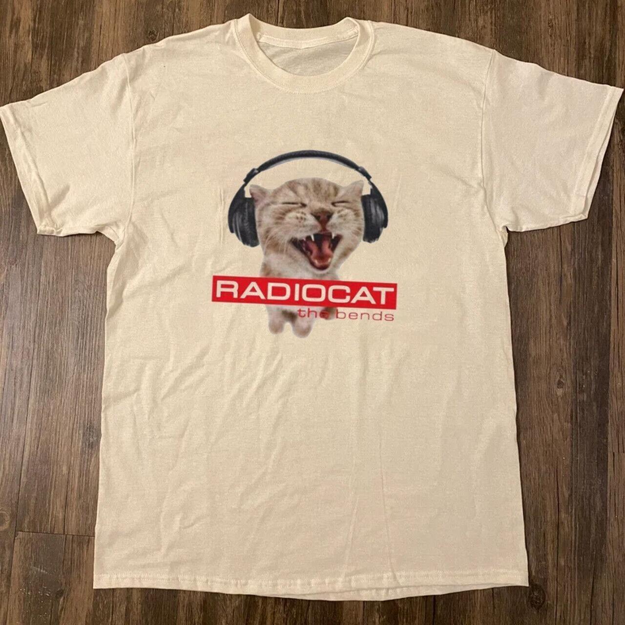 RARE!! Radiohead Cat Album Cover T-Shirt The Bends... - Depop