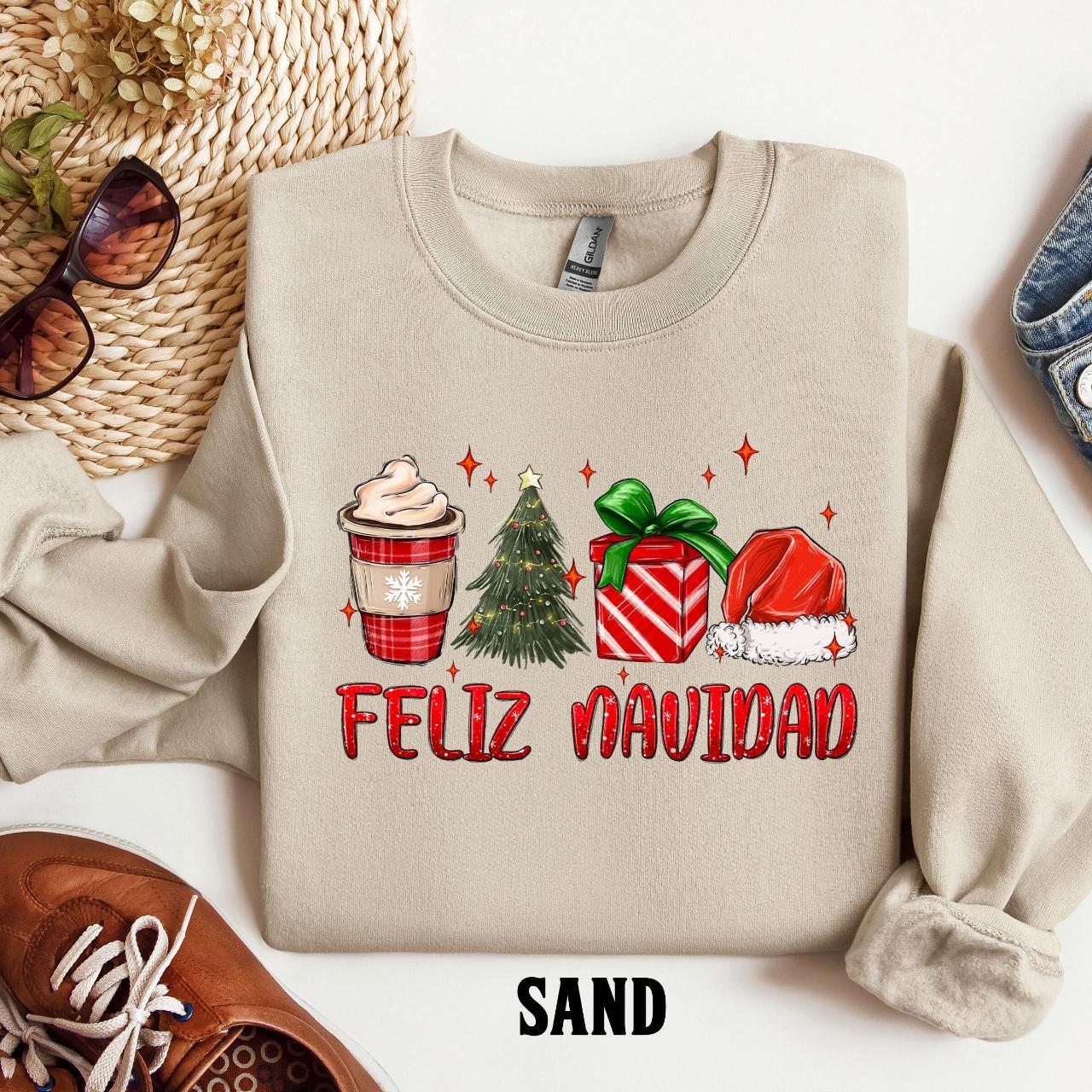 Feliz 2025 navidad sweatshirt